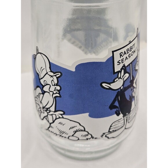 1994 Welch's Looney Tunes Glass Jelly Jars Glasses Set of 4 - Picture 7 of 11